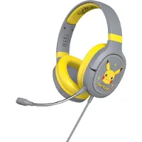 Ginza.se Pokémon PK0862, Kabel, Gaming, 230 g, Koptelefoon met microfoon, Grijs, Geel