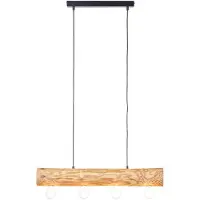 Brilliant Trabo - Hanglamp - Breedte 70 cm - E27 max 4x25W - Hout
