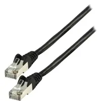 Valueline Netwerkkabel | Cat5e F/UTP | 0.5 meter (100% koper, Zwart)