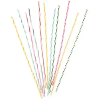 Amscan Spiraalkaarsen Jackstraws 18 Cm Wax 24 Stuks