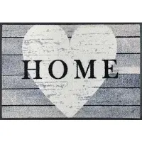 Kleen-Tex Mat Heart at Home Inloopmat, motief hart, antislip, geschikt voor binnen en buiten, wasbaar