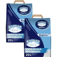 Catsan Hygiene Plus - Kattenbakvulling - 2 x 20 l