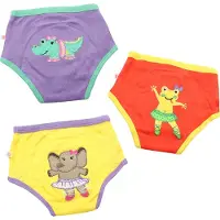 Zoocchini set van 3 oefenbroekjes - Organic katoen - Ballerina - Meisjes - 3-4 jaar