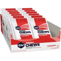 GÜ Doos Met Energiekauwgom Aardbei 60g 12 Eenheden