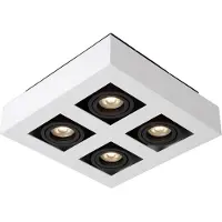 Lucide Opbouwspot Xirax - Wit - 25cm - 4xgu10