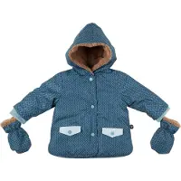 Ducksday - jas - waterdicht voor baby - unisex - Ranger - Blauw – 68 - valt groot