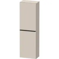 Duravit Hoge kast d-neo kolomkast wand 132 cm linksdraaiend mat taupe