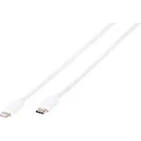 Vivanco USB-C naar Lightning verbindingskabel ViVancoLIGHTNVVUSBC12W, 1,2 meter, wit