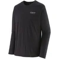 Patagonia - L/S Cap Cool Merino Graphic Shirt - Merinoshirt XL, zwart