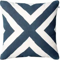Chhatwal & Jonsson Impal Outdoor kussen blue/off white, 50 cm