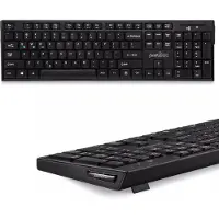 Perixx Periboard 810 - Bluetooth toetsenbord - stille toetsen - Full Size - QWERTY/US - Draadloos toetsenbord