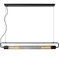 Lucide Hanglamp Calixt Zwart 2xe27