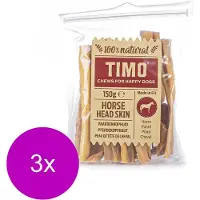 Timo Paardenkophuidstukjes - Hondensnacks - 3 x Paardenvlees 150 g