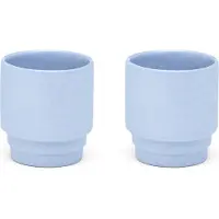 Puik Design - Monday espresso kopjes set van 2 – Porseleinen espresso kopjes – Design espressokopjes – Blauw