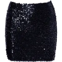 Cotelli Collection Glimmend Pailletten Rokje - Zwart