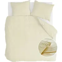 Walra Dekbedovertrek Vintage Cotton Geel Katoen-140 x 200 / 220 cm | 1-Persoons