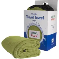 Care plus Microvezel Reishanddoek, Pestogroen - 75 x 150 cm