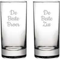 Fusion Gegraveerde longdrinkglas 28,5cl De Beste Broer- De Beste Zus