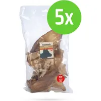 Beeztees Runderoren Voordeel - hondensnack - 12 stuks - 5 zakken