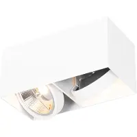 QAZQA Design spot wit rechthoekig AR111 2-lichts - Box