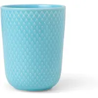 Lyngby Porcelæn Rhombe beker zonder oor 33 cl Turquoise