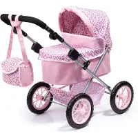Bayer - Poppenwagen Trendy - Roze Luipaard