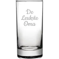 Fusion Gegraveerde longdrinkglas 28,5cl De Leukste Oma