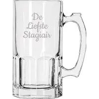 Libbey Gegraveerde Bierpul 1ltr De Liefste Stagiair