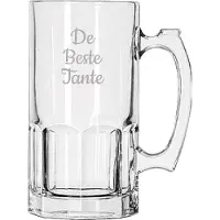 Libbey Gegraveerde Bierpul 1ltr De Beste Tante