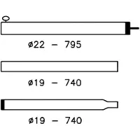 Campking Tentstok aluminium 80-220cm