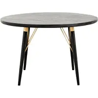 Nordal Ronde eettafel - zwart hout