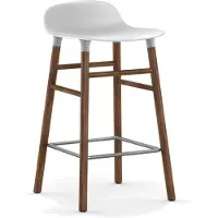 Normann Copenhagen Barstoel Form Barstool 65 cm Walnut White