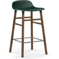 Normann Copenhagen Barstoel Form Barstool 65 cm Walnut Green