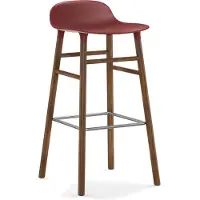 Normann Copenhagen Barstoel Form Barstool 75 cm Walnut Red