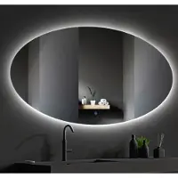 SaniGoods Roan ovale spiegel met LED-verlichting 140x90cm