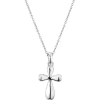Traveller Kruis Ketting - Dames - Jeugd - Zilverkleurig - Zilver 925 - Lengte Verstelbaar 40 - 46 cm. - Kruis 20x13 mm. - 545256