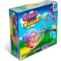 MEGABLEU Oma's Woeste Waslijn - Grappig Actiespel voor Kinderen - Vanaf 4 Jaar - 2-4 Spelers - Kinderspel met Draaiende Waslijn