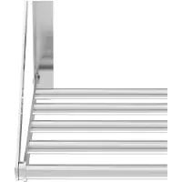 Royal Catering Wandplank - inklapbaar - 80 x 45 cm - 40 kg - roestvrij staal