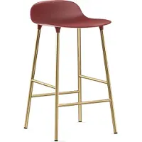 Normann Copenhagen Barstoel Form Barstool 65 cm Brass Red