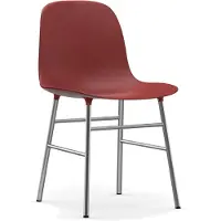Normann Copenhagen Stoel Form Chair Chrome Red
