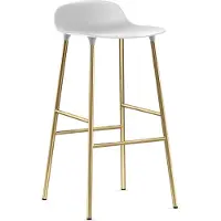 Normann Copenhagen Barstoel Form Barstool 75 cm Brass White