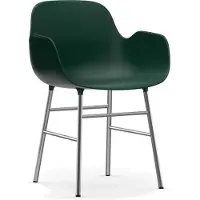 Normann Copenhagen Stoel Form Armchair Chrome Green