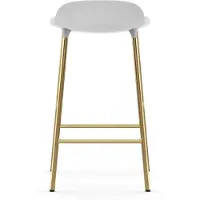 Normann Copenhagen Barstoel Form Barstool 65 cm Brass White