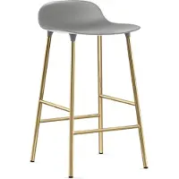 Normann Copenhagen Barstoel Form Barstool 65 cm Brass Grey