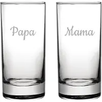 Fusion Gegraveerde longdrinkglas 28,5cl Mama & Papa