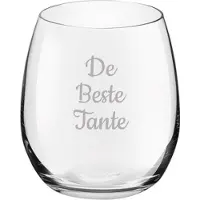 Royal Leerdam Gegraveerde Drinkglas 39cl De Beste Tante