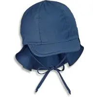 Sterntaler Peaked Cap Met Nekbescherming Blauw | Maat: 43 cm