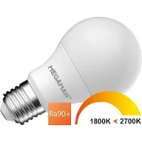 Megaman Led lamp E27 | Peer | (5W, 470lm, 1800K - 2700K, Dimbaar)