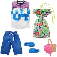 Barbie & Ken Fashions 2-Pack Kleding & Accessoires Set 1 Tropical Dr