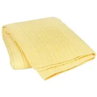 Broste Copenhagen Sena plaid - golden fleece yellow
